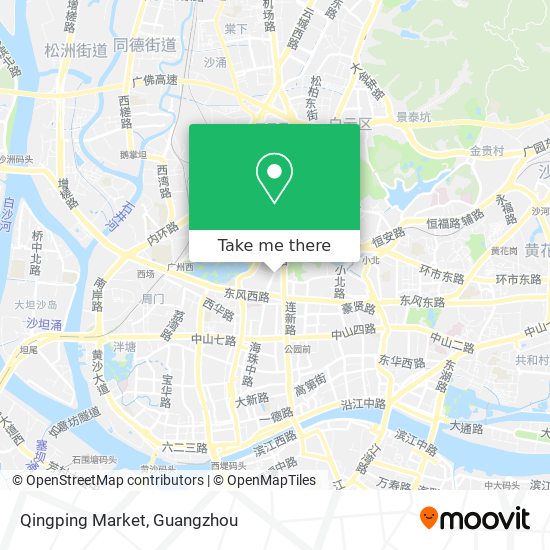 Qingping Market map