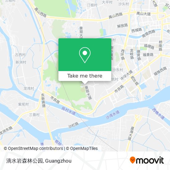 滴水岩森林公园 map