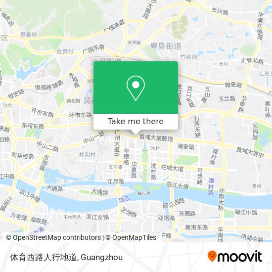体育西路人行地道 map
