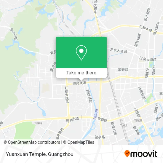 Yuanxuan Temple map