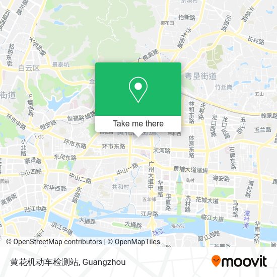黄花机动车检测站 map