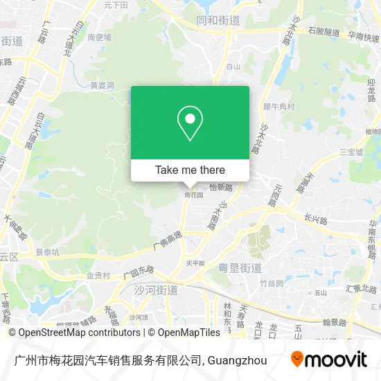广州市梅花园汽车销售服务有限公司 map