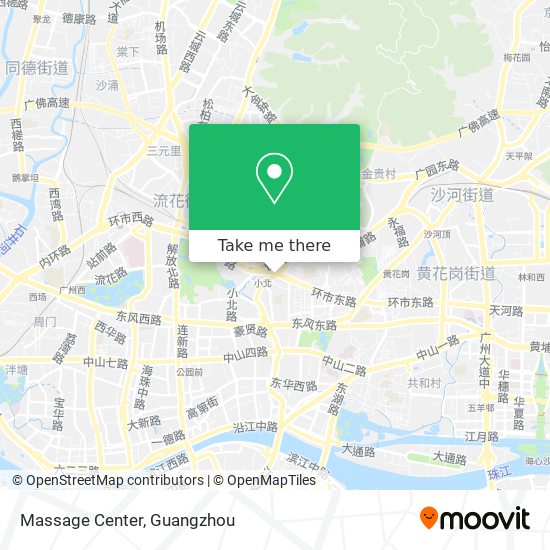 Massage Center map