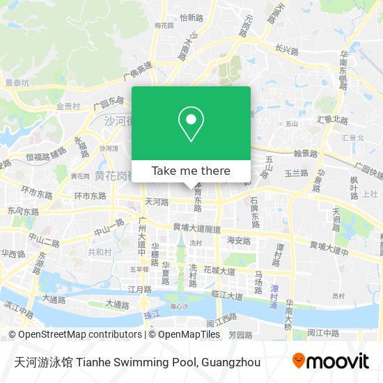 天河游泳馆 Tianhe Swimming Pool map