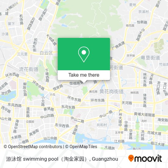 游泳馆 swimming pool（淘金家园） map