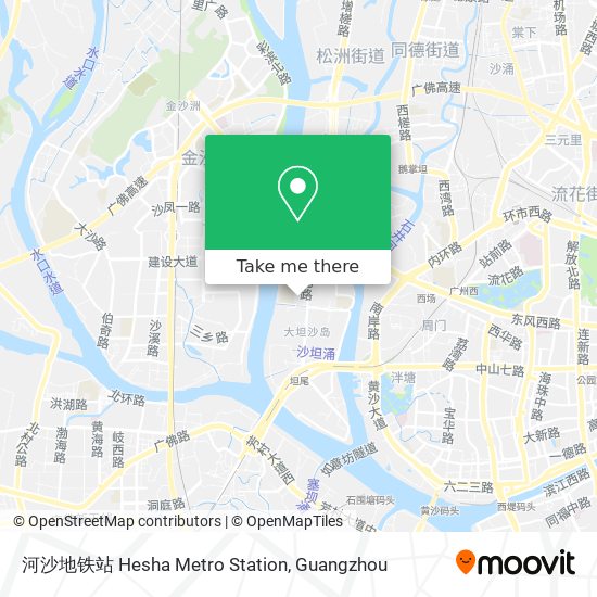 河沙地铁站 Hesha Metro Station map
