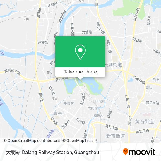 大朗站 Dalang Railway Station map