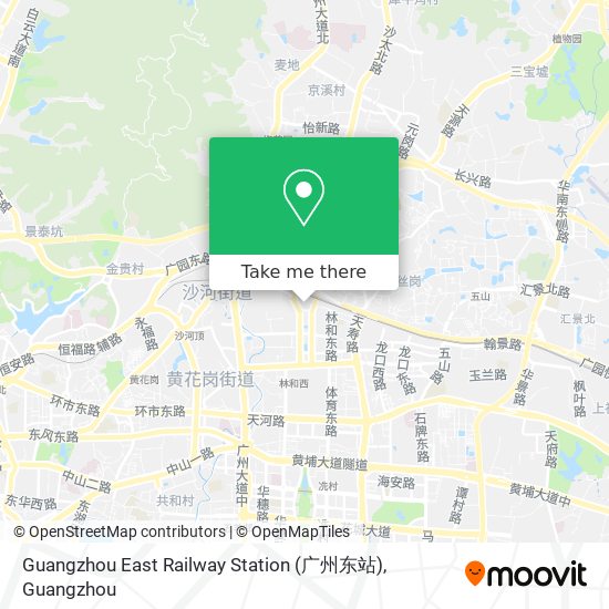 Guangzhou East Railway Station (广州东站) map