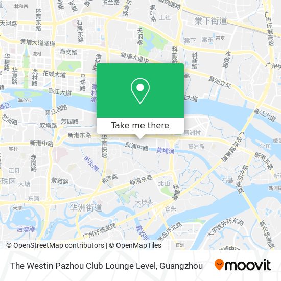 The Westin Pazhou Club Lounge Level map