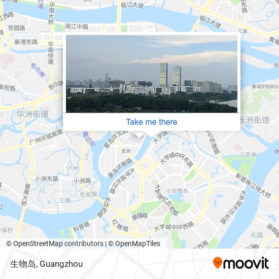 生物岛 map