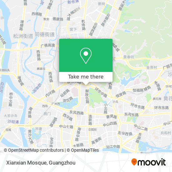 Xianxian Mosque map