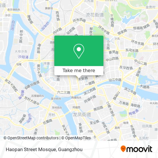 Haopan Street Mosque map