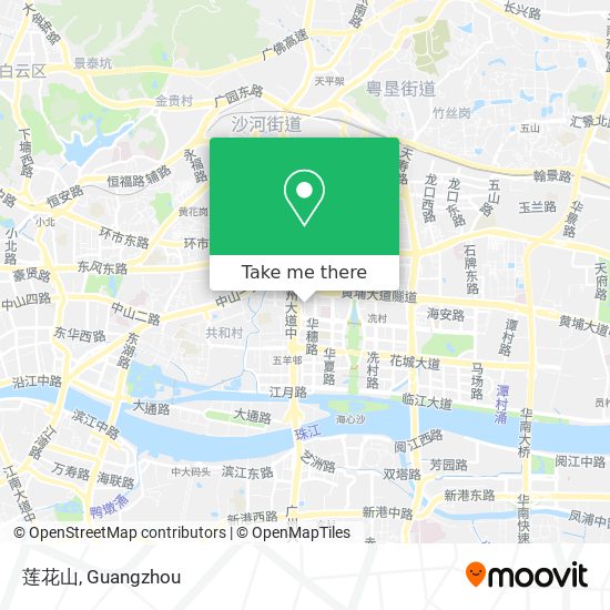 莲花山 map