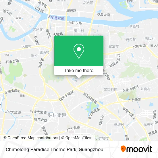 Chimelong Paradise Theme Park map