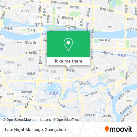 Late Night Massage map