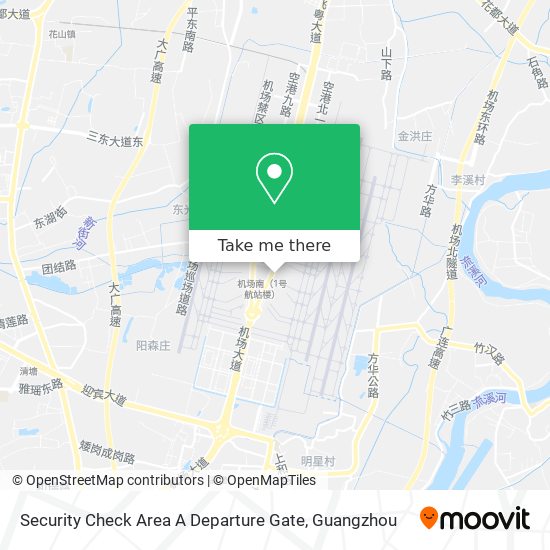Security Check Area  A  Departure Gate map