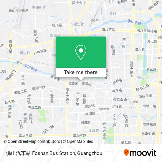 佛山汽车站 Foshan Bus Station map