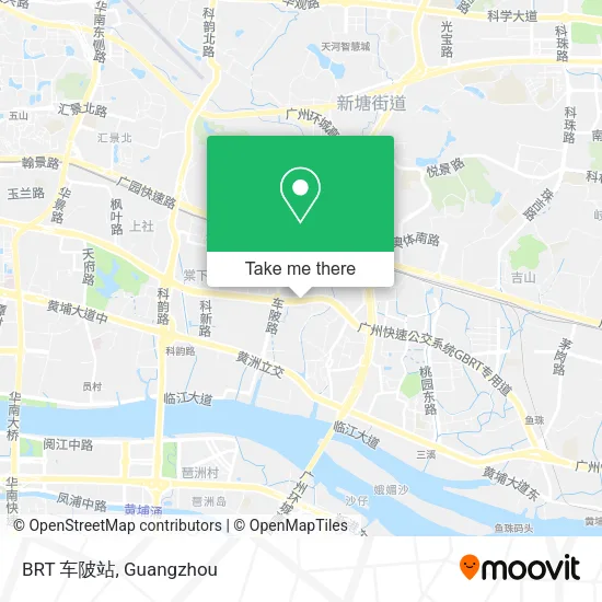 BRT 车陂站 map