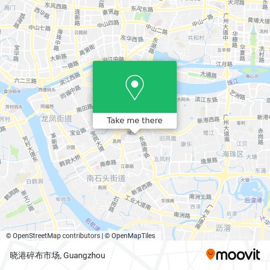 晓港碎布市场 map