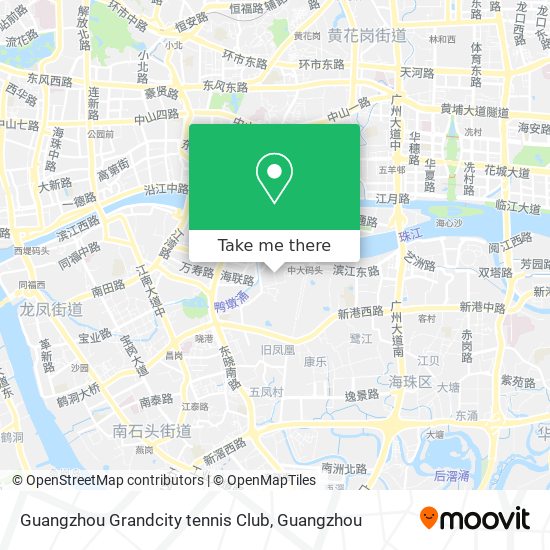 Guangzhou Grandcity tennis Club map