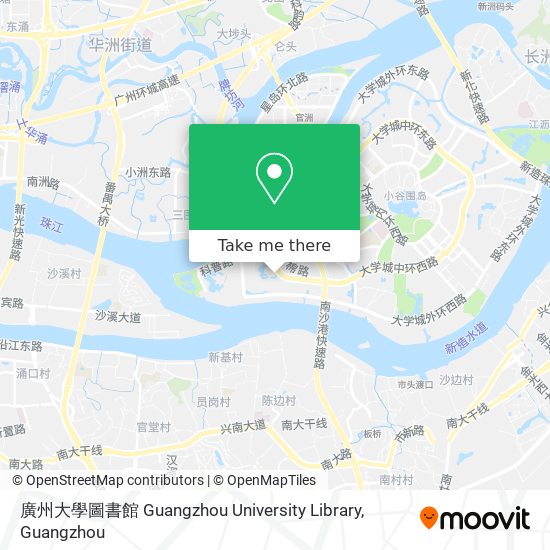 廣州大學圖書館 Guangzhou University Library map