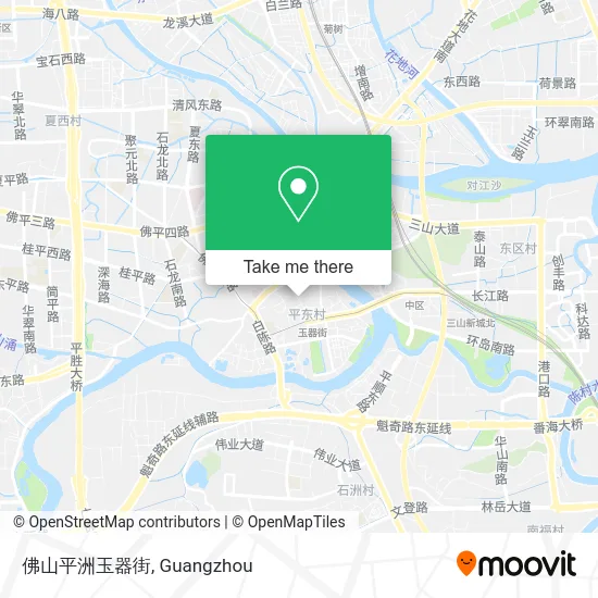 佛山平洲玉器街 map