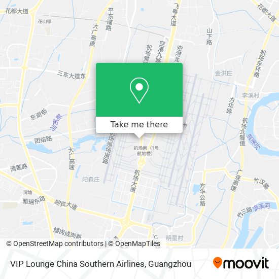 VIP Lounge China Southern Airlines map