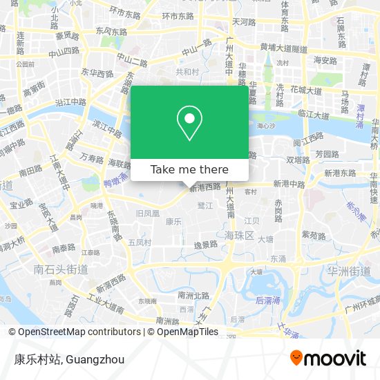 康乐村站 map