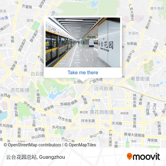 云台花园总站 map