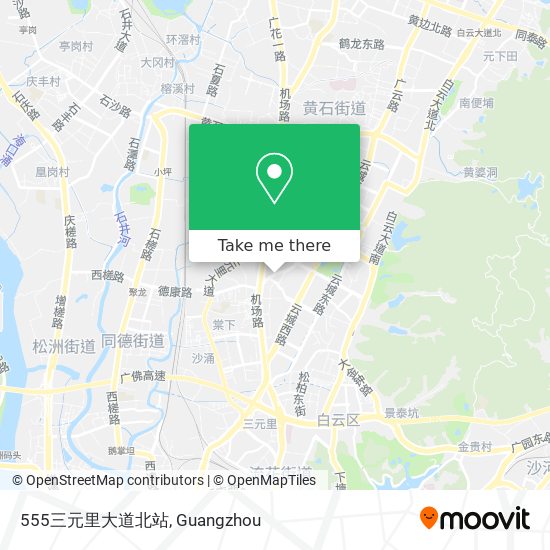 555三元里大道北站 map