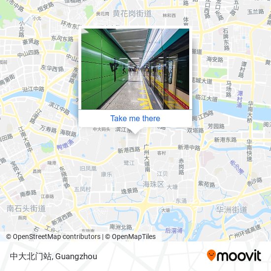 中大北门站 map
