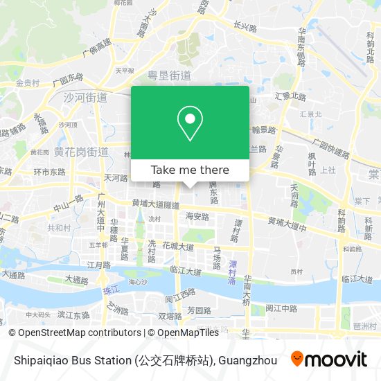 Shipaiqiao Bus Station (公交石牌桥站) map