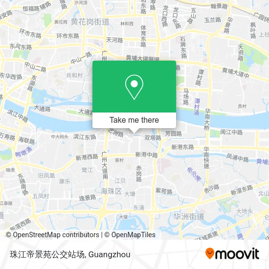 珠江帝景苑公交站场 map