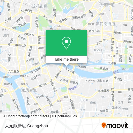 大元帅府站 map