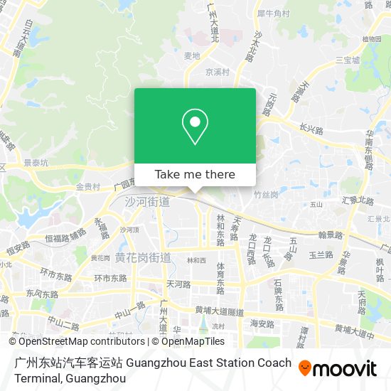 广州东站汽车客运站 Guangzhou East Station Coach Terminal map