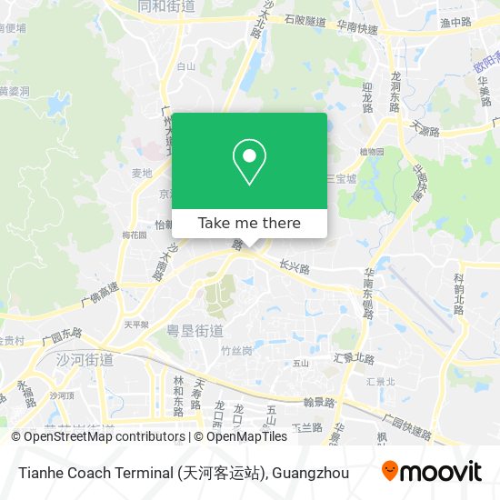 Tianhe Coach Terminal (天河客运站) map