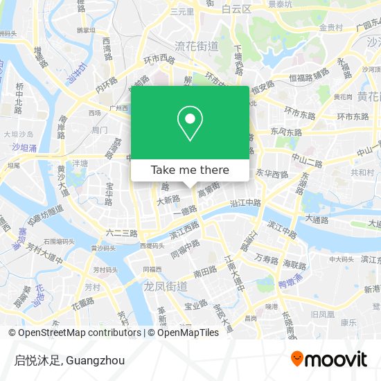 启悦沐足 map