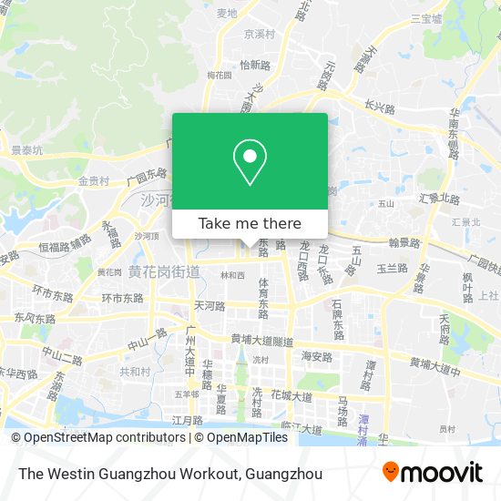 The Westin Guangzhou Workout map
