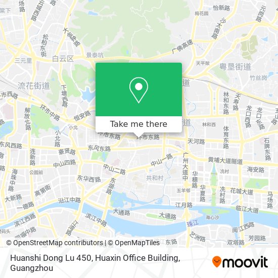 Huanshi Dong Lu 450, Huaxin Office Building map