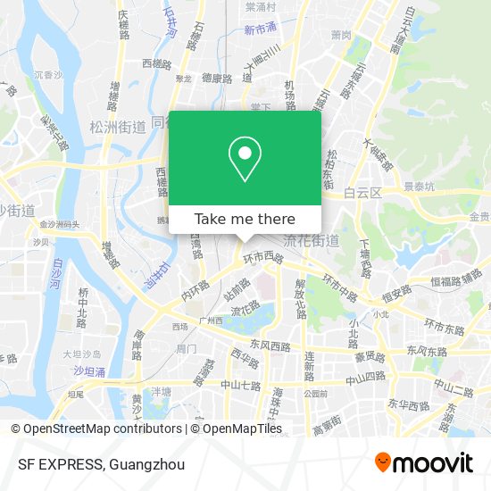 SF EXPRESS map
