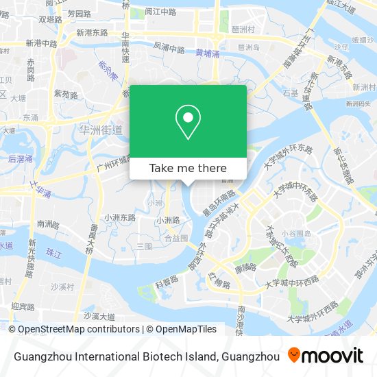 Guangzhou International Biotech Island map