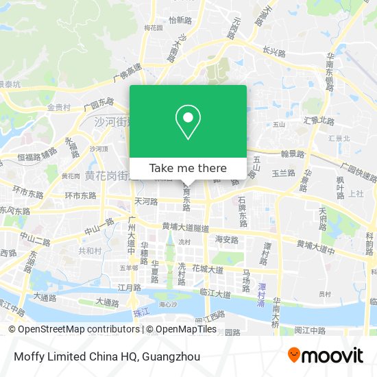 Moffy Limited China HQ map