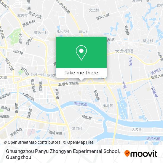 Ghuangzhou Panyu Zhongyan Experimental School map