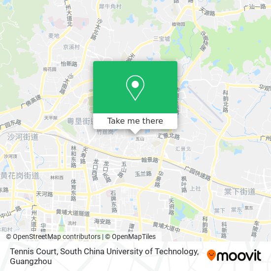 Tennis Court, South China University of Technology map