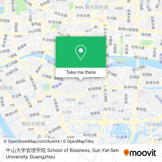 中山大学管理学院 School of Business, Sun Yat-Sen University map