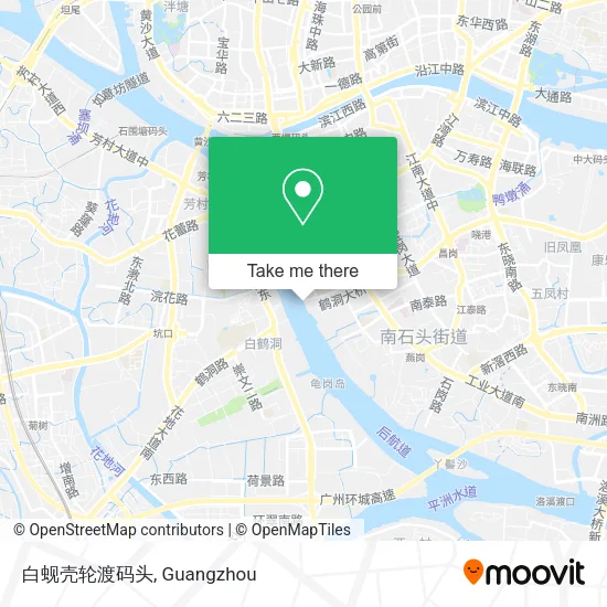 白蚬壳轮渡码头 map