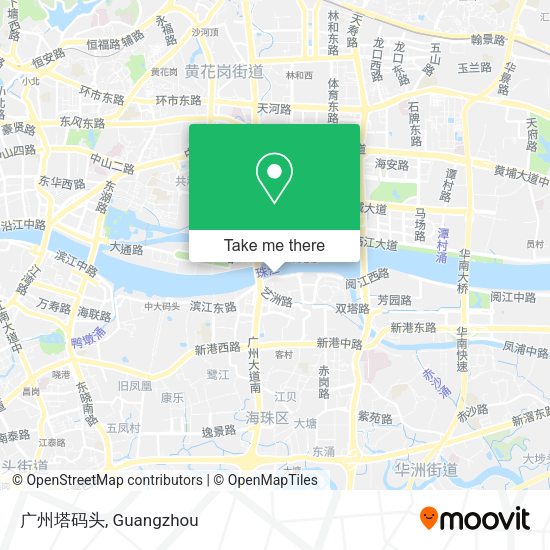 广州塔码头 map