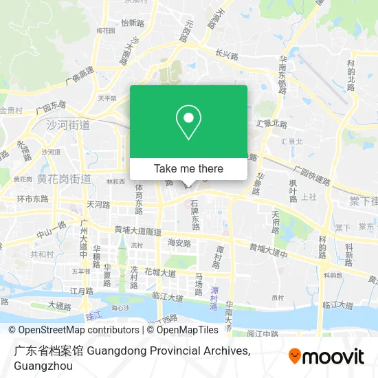 广东省档案馆 Guangdong Provincial Archives map