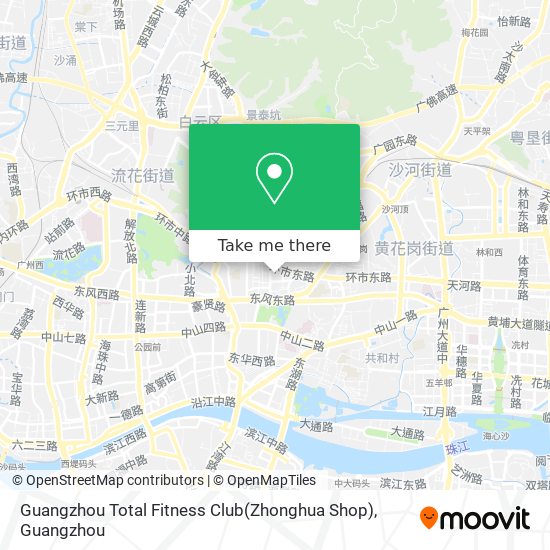 Guangzhou Total Fitness Club(Zhonghua Shop) map