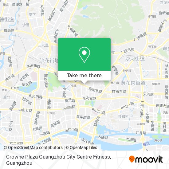 Crowne Plaza Guangzhou City Centre Fitness map